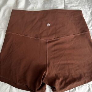 lululemon athletica Brown Align Shorts. 4”. Size 10.